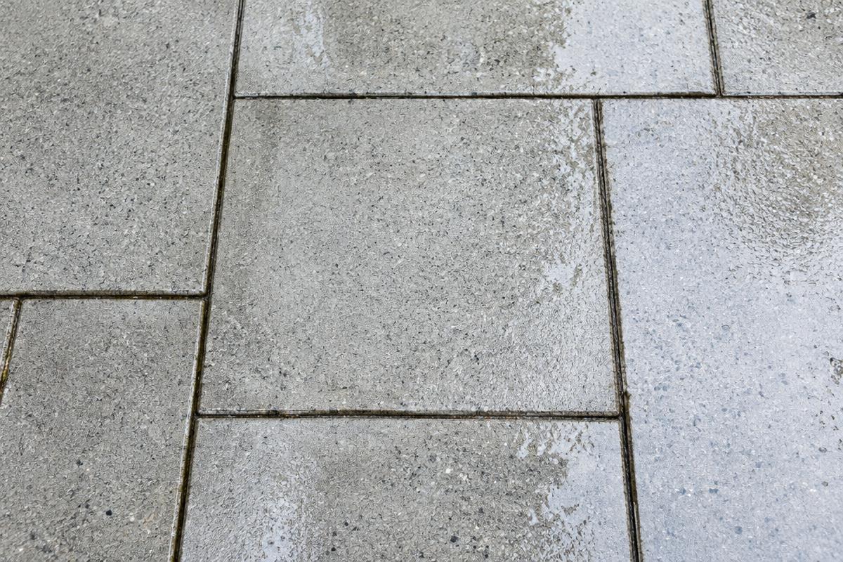 Clean patio stones